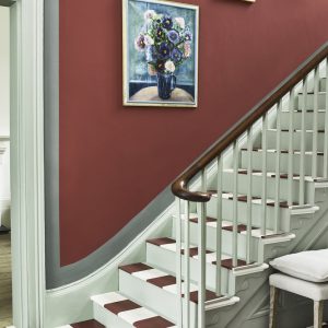 Annie-Sloan-Hallway-Satin-Paint-in-Pemberley-Blue-Primer-Red-and-Cambrian-Blue-Wall-Paint-Chalk-Paint-in-Primer-Red-and-Original-Lifestyle-Portrait-2